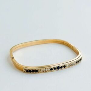 Antique Gold Diamond & Midnight Blue Sapphire Bracelet​​​
